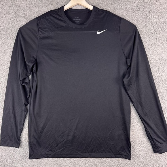 Nike Legend Shirt Mens XL Tall Black Dri-FIT Lightweight Athletic Tee DX0993-010 - Picture 1 of 11